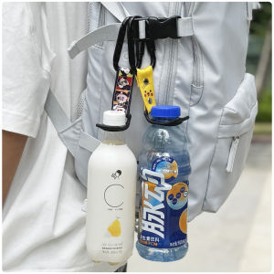 Outdoor Climbing Water Bottle Hook Silicone Buckle Convenient Beverage Straw Backpack External Hanging Rope Cute Carabiner