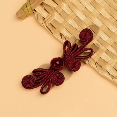 Traditional Chinese Four-wheel Butterfly Jade Decorative Buttons