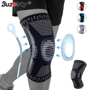 Buzesty Professional Knee Brace for Pain Relief Medical Knee Support with Patella Pad & Side Stabilizers Compression Knee Sleeve for Meniscus Tear ACL Joint Pain Runner Workout