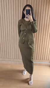 MBL One Set Dress Plisket / Set Dress Plisket Lidi / Set Pleated