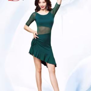 Belly Dance Practice Female Beginner Eastern Dance Suit Dress Spring and Autumn Covering Belly
