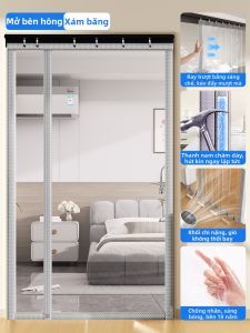 ZTION | Rèm Cửa Điều Hòa Trong Suốt Trượt Không Cần Khoan Chống Gió Lạnh Có Ray Trượt Được Cấp Bằng Sáng Chế