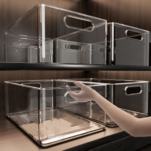 PH | Transparent Acrylic Rectangular Plastic Storage Basket