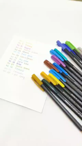 [CLEARANCE STOCK] BUNCHO HEXAPLUS FINELINER PEN 0.4MM (AVAILABLE IN VARIOUS COLOURS)