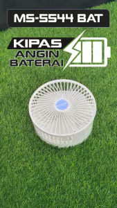 Kipas Angin MIni Mitsuyama MS-5544 Baterai 65"Inchi | Bergaransi 1 Tahun | Kipas Mini Meja Portable