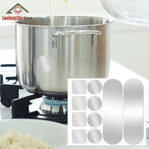 10 cái/tấm nồi xô sửa chữa vết nứt nhãn dán cho thép không gỉ lá nhôm băng dính miếng vá sửa chữa bộ nhãn dán công cụ chống cháy chịu nhiệt độ cao không thấm nước