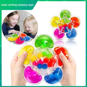 10ml Color Sorting Sensory Matching Toys Educational Decompression Toys Fine Motor Skills Game For Children Family Kids Gift