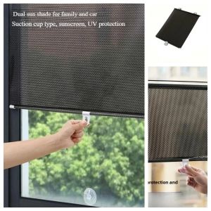 Window shading wonder sunshade curtain non-perforated retractable curtain office kitchen sunshade RV interior sunshade