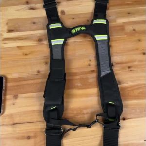 JAKAH Padded Suspenders Universal Construction Shoulder Harness with Four Lumbar Straps Power Tool Accessories JK-178-B