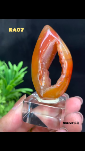 Exquisite 💯 Natural Orange-Red Fully Polished Agate Egg Series👇 [RA01–RA06] Pick the agate egg that catches your eye! 🎉精美💯天然橙红全抛光玛瑙蛋系列👇