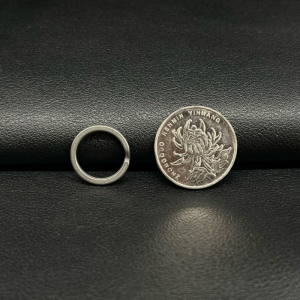 Titanium Alloy Car Keychain Mens Pendant Key Ring Lock Buckle Waist Hanging Circle Creative Minimalist Anti-Lost Pendant