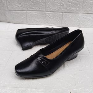 D&f 448 | Sepatu Pantofel Kerja Kantor | Sepatu Pantofel Wedges Hak 5cm
