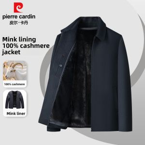 Pierre Cardin | 100% Cashmere Warm Winter Coat with Mink Lining