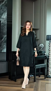 เดรสผ้าฝ้ายลินินเกาหลีเกรดพรีเมี่ยม สไตส์เรียบหรู ชุดเก๋ดูดี รูปแบบหนากสด เดรสผ้าฝ้ายทรงเอ ดีเทลงาน การตอกความหรู การใช้ค่า คุณสมบัติของลินิน ความเปลี่ยนแปลง คุณสมบัติของสไตส์ต่าง ๆ