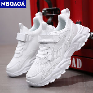 Lightweight Breathable School Kids Running Shoes Non-slip Childrens White Sneakers for Boys Girls Outdoor Sports Casual Walking