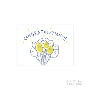 Cute Orange Biscuit Candy Ins Style Full of Simple Accessories Postcards Holiday Message Card Birthday Greeting Card