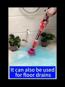 Sincecu High-Pressure Air Plunger – 180° Swivel Tube Super Suction | Unclogs Toilets & Drains FAST!