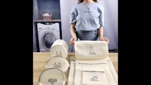 Laundry Bag Fine Mesh Embroidery Print Laundry Pouch Household Clothes Cleaning Washing Bags For Washing Machines New 7Pcs Sets