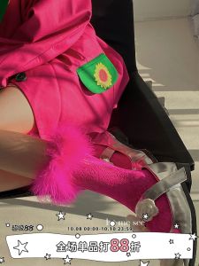 LETMESEE ยาวถึงเข่าลูกไม้ Maiden สไตล์ถุงเท้าผู้หญิงเซ็กซี่ฤดูใบไม้ผลิ Feathers Moisture Wicking วัสดุอะคริลิค PURE สี