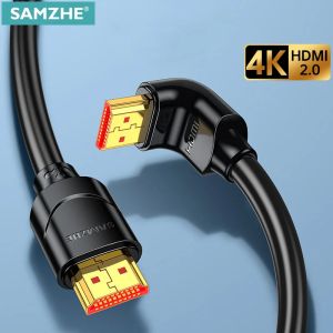 Cáp HDMI SAMZHE 4K Góc 90/270 Độ Tốc Độ Cao 2.0 Với Hỗ Trợ HD 3D 1080P ARC Tương Thích Với Xbox PS5 PC TV Laptop