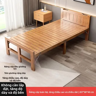Giường Gấp Di Động Bằng Tre Để Sử Dụng Tại Nhà