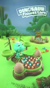 Menstimulasi Motorik Halus Mainan Anak Dinosaurus Fishing & Libra Balance Mainan Edukasi Anak Laki Laki
