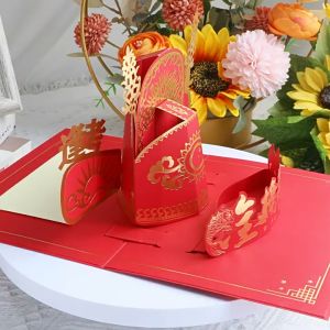 Thiệp tốt nghiệp bật lên 3D thiệp chúc mừng tốt nghiệp thiệp tốt nghiệp nhiều lớp 3D giấy thủ công cắt laser tùy chỉnh cho kỳ thi thành công Quà tặng tốt nghiệp trường học