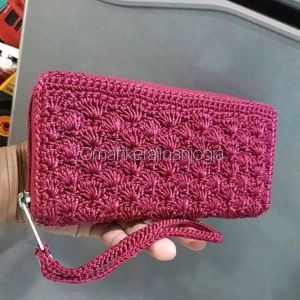 tas rajut tas tote + selempang tas rajut wanita