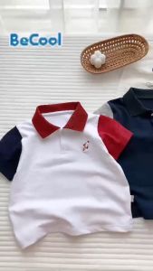 Áo polo cho bé trai áo phối tay cho bé trai bé gái chất cotton cá sâu cho bé từ 10 đến 26kg
