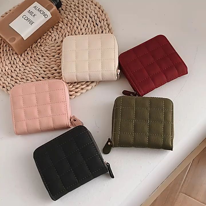 Ví nữ mini Ví cầm tay họa tiết ô vuông LILA VN675