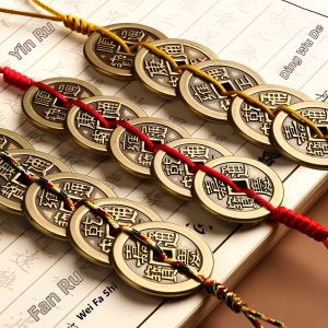 YOUYANTANG | Brass Five Emperor Coins and Gourd Charm
