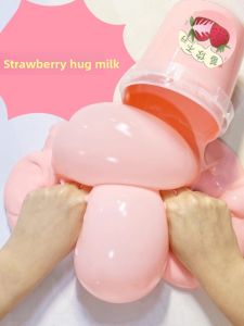 MONLEYTA | Non-toxic Stress Relief Toy One Bucket Of Bubble Milk Fake Water Slime For Children Manlieta X0709134724 Colorful Clay Toy
