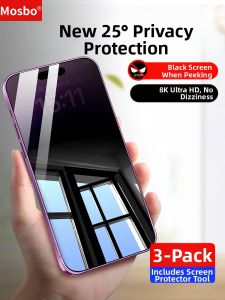 MOSBO | Privacy Protection Screen Protector Compatible with Multiple iPhone Models