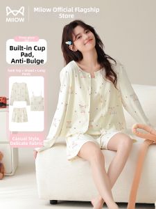 MiiOW | Cotton Padded Lace Sleepwear Set for Women