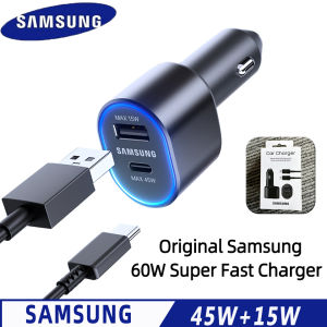 SAMSUNG Car Usb Charger 45w 15w Usb C Quick Fast Charge Adapter Car Cargador Samsung Galaxy S25 Ultra S24 Z Flip A16 A56 A26 A36