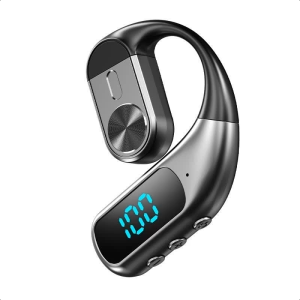 K1 Single Wireless Earphones Air Conduction OWS Headphone HiFi Ear-Hook Music Sports Noise Cancelling Headset Untuk Semua Smartphone