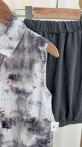 Childrens Summer Sleeveless Suit Kids Fashion Summer Boys Polo Vest with Short Pants set Boys Girls Shirt Set