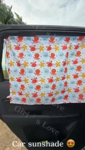 (FIT ALL VEHICLE) Car Window Curtains Retractable Sunshade with Suction Cups Sunscreen Langsir Tingkap Kereta 汽车遮阳窗帘