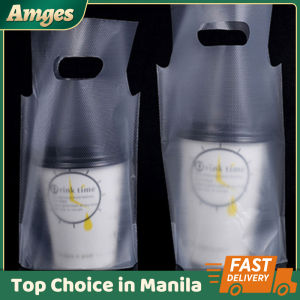 100 Pcs Take Out Plastic Bag MilkTea Bag Single/Double