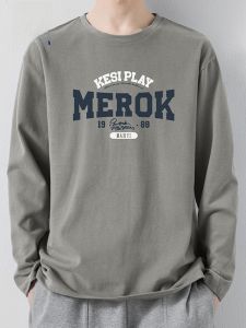 ROMON | Pure Cotton Long Sleeve T-Shirt for Men