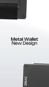 DNAC Metal Wallet Card Holder RFID Dompet Kartu Minimalis Money Clip