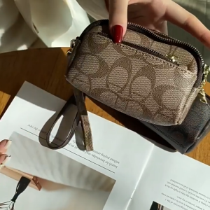 Sophisticated Coin Purse - 3 Zip Multi-Functional Anti-theft Wallet Prints with RFID Flap and Tropicana Protective Coating (Holds 20 Coins + 6 Cards)