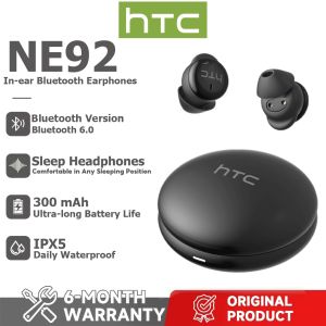 HTC NE92 Sleep Bluetooth Earbuds – Bluetooth 6.0 Chip Comfortable In-Ear Design for Side-Sleeping Wireless Sleep-Aid Earbuds Low-Latency Gaming Hi-Fi Audio 1-Year Warranty.