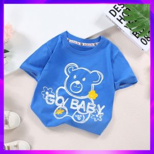 Áo Thun Cotton Tay Ngắn Cho Bé Gái Mùa Hè 2024 Áo Thun Cotton Nguyên Chất Cho Bé Trai Và Bé Gái Áo Thun Trẻ Em Phong Cách Hàn Quốc