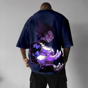 เสื้อยืดลายดราก้อนบอลสำหรับผู้ชาย ลายอนิเมะญี่ปุ่น เวเจต้า ใส่สบาย สไตล์ฮาราจูกุ สำหรับเด็กและผู้ใหญ่ ลายเทรนด์ฤดูใบไม้ร่วง แขนสั้น