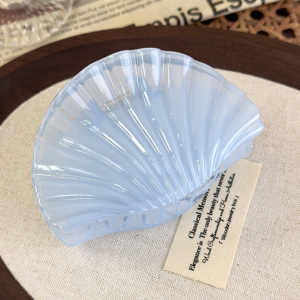 Colorful Transparent Shell Shark Clip Dopamine Hair Grab Female Sweet And Cute Temperament Hair Accessories