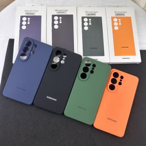 Samsung | Original Liquid Silicone Solid Color Phone Case For Samsung Galaxy S26+/S26 Ultra/S 26 Soft-Touch Lens Shockproof Bumper Shell