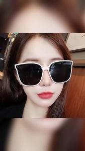 1-2PC Korean Version Sunglasse Men Women Fashion Sunscreen Sunglasses Big Face Slimmer Look Anti-Ultraviolet Retro Beach Eyewear