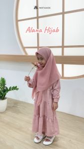 Mirtakids Alana Hijab Segiempat Magnet Instant Anak (2-9 Tahun) | Polycotton Laser Cut
