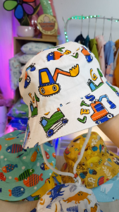 [HỎA TỐC] Mũ bucket cotton cho bé 1-4 tuổi vòng đầu 50cm nón bèo họa tiết hoạt hình dễ thương Urombaby